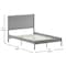 Flash Furniture Gray Full Wooden Platform Bed with Headboard MG-09003FB-F-GRYWSH-GG - alternate 5